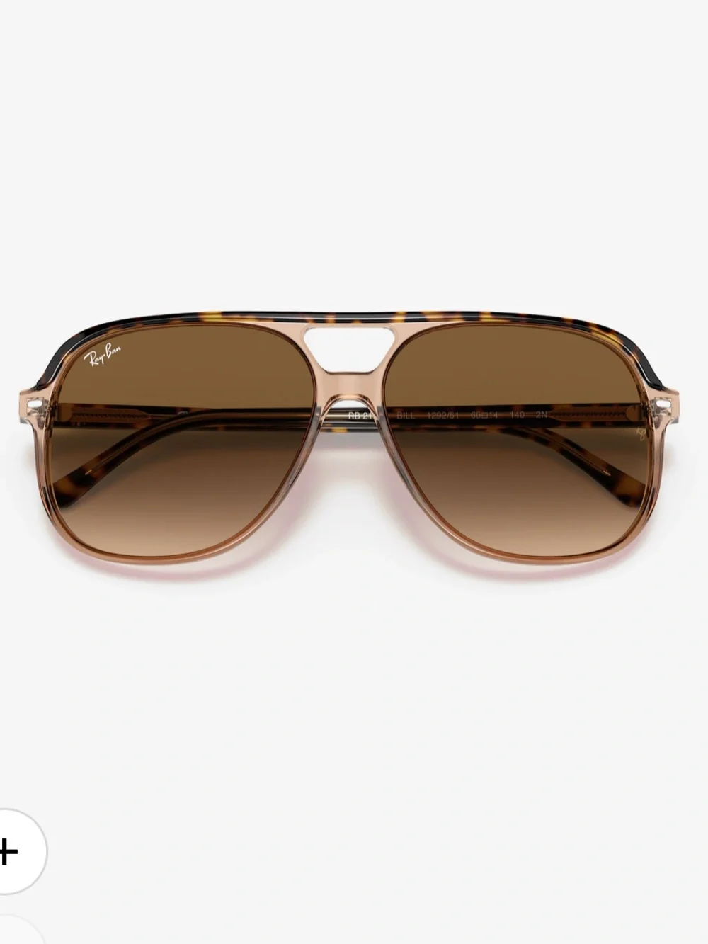 Ray-Ban Brown Tortoiseshell Gradient Aviator Sunglasses